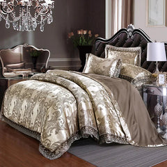 Jacquard Bedding Sets Queen King Size 4pcs