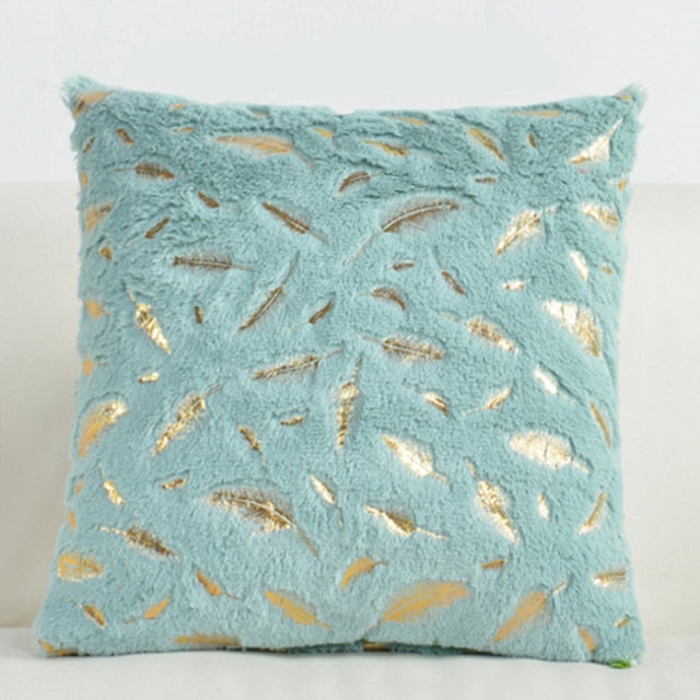 Fashion Feather Fur Decorative Cushion Cover