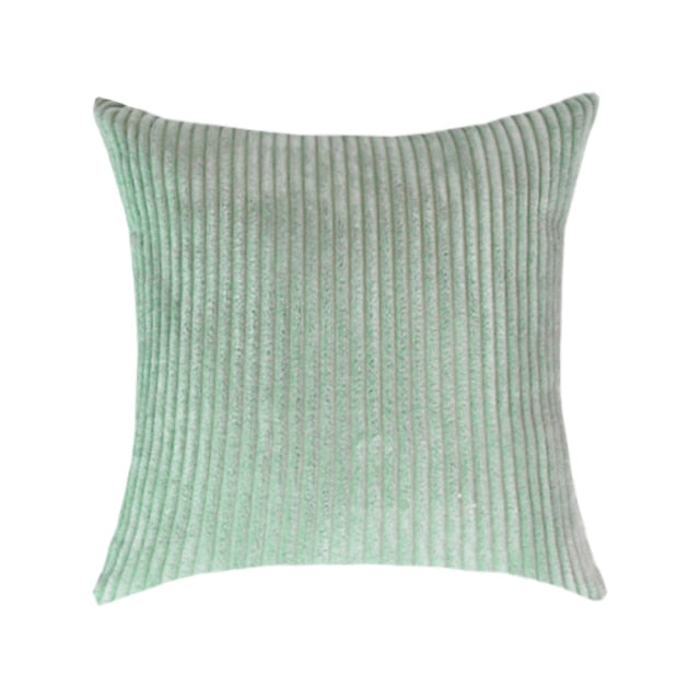 Supersoft Corduroy Cushion Cover Plain Striped