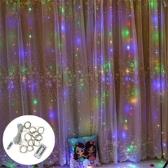 3M LED Curtain Fairy Lights Remote Control USB String Lights